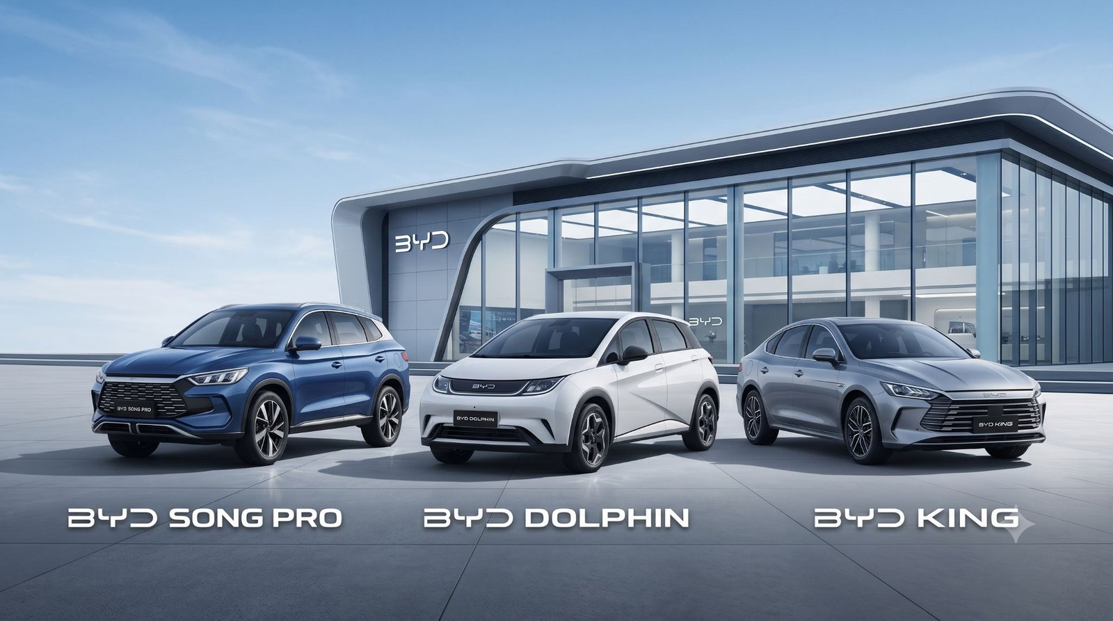 BYD Song Pro, Dolphin e King: modelos vendidos no Brasil que usam a central multimídia DiLink.